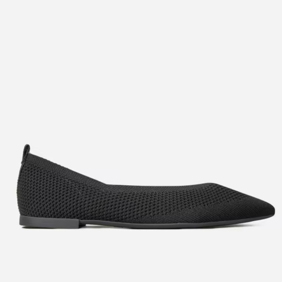 Everlane 40-Hour Flats ReKnit Black Ballet Flat 8.5 Like New - Picture 3 of 10